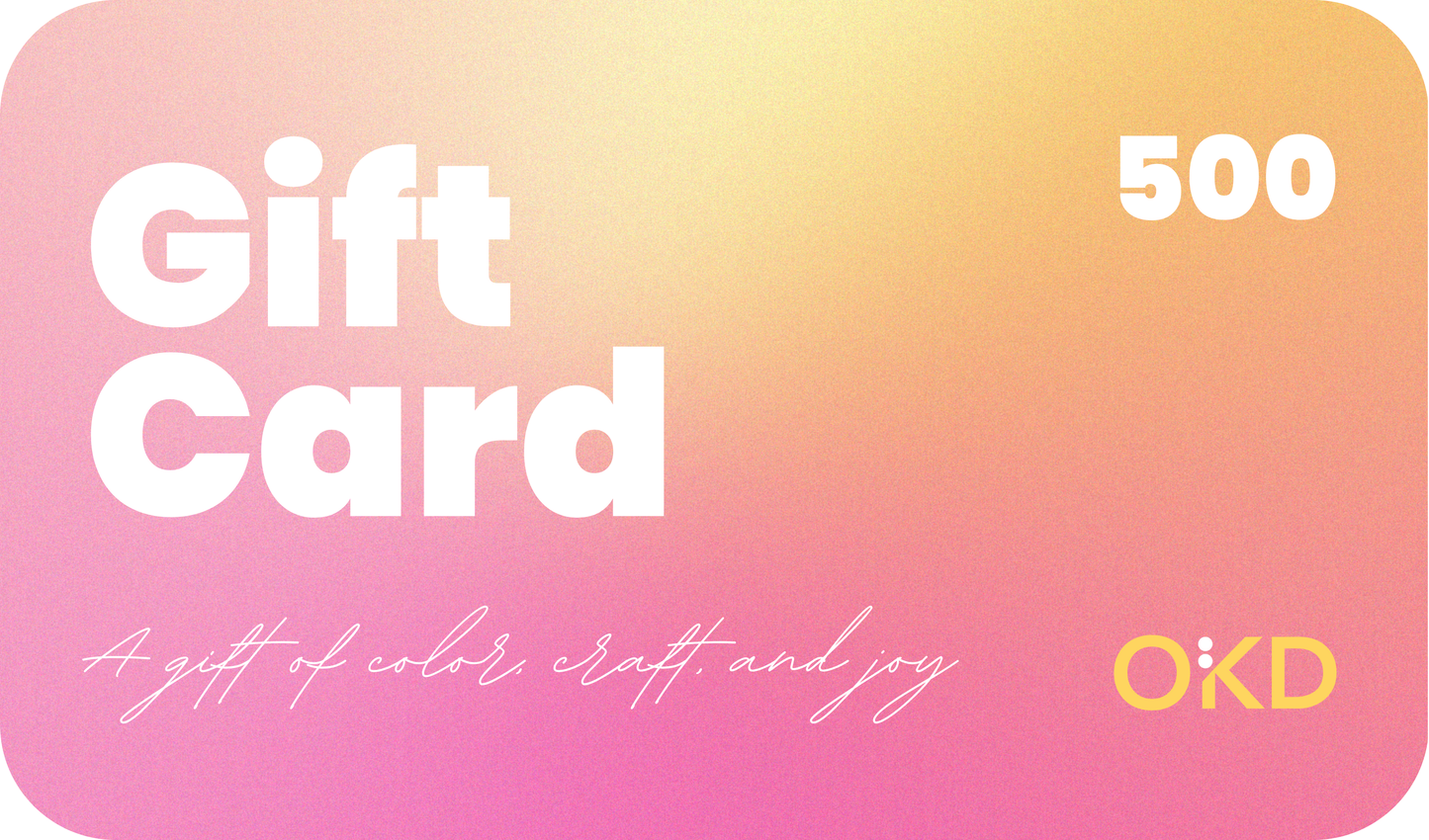 The OKD Gift Card