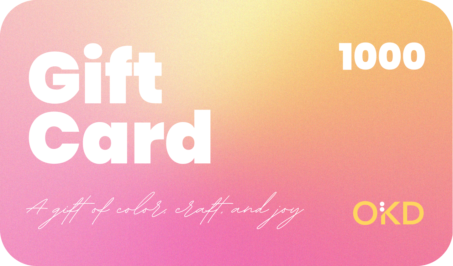 The OKD Gift Card